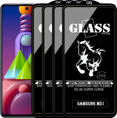 PFOAM Edge To Edge Tempered Glass for SAMSUNG GALAXY M51(Pack of 4)