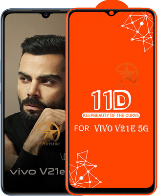SEVEN7STAR Edge To Edge Tempered Glass for VIVO V21E 5G(Pack of 1)