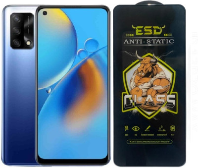 TELESHIELD Edge To Edge Tempered Glass for Oppo F19, ESD Glass, ESD Protector, Edge to Edge, Screen Protector(Pack of 1)