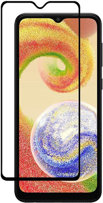 DropFit Edge To Edge Tempered Glass for Samsung Galaxy A04(Pack of 1)