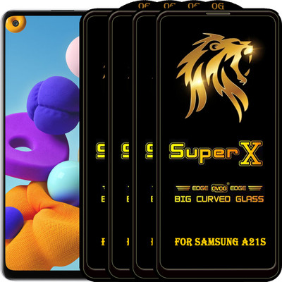 PFOAM Edge To Edge Tempered Glass for SAMSUNG GALAXY A21S(Pack of 4)