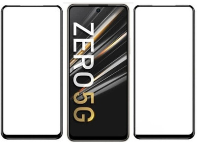 HIE POWER Edge To Edge Tempered Glass for Infinix Zero 5G- | Full Glue Curved Tempered Glass | Bubble Free Installation |(Pack of 2)