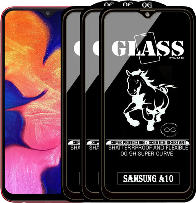 PFOAM Edge To Edge Tempered Glass for SAMSUNG GALAXY A10(Pack of 3)
