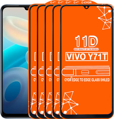 CYOR Edge To Edge Tempered Glass for VIVO Y71T(Pack of 5)