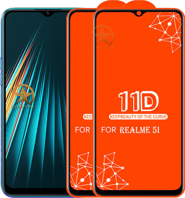 SEVEN7STAR Edge To Edge Tempered Glass for Realme 5i(Pack of 2)