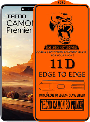TWIGLO Edge To Edge Tempered Glass for TECNO CAMON 30 PRIMER 5G(Pack of 1)