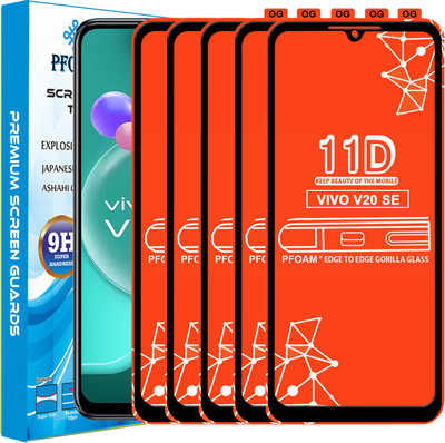 PFOAM Edge To Edge Tempered Glass for VIVO V20 SE(Pack of 5)