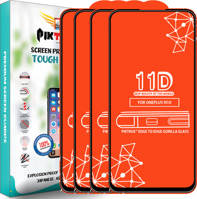 PikTrue Edge To Edge Tempered Glass for Oneplus N10(Pack of 4)