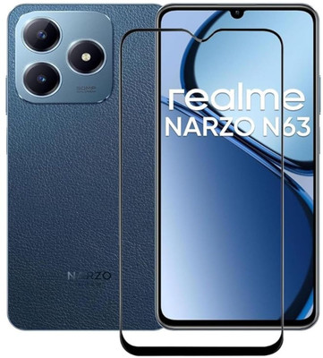 Caseline Edge To Edge Tempered Glass for realme C63(Pack of 1)