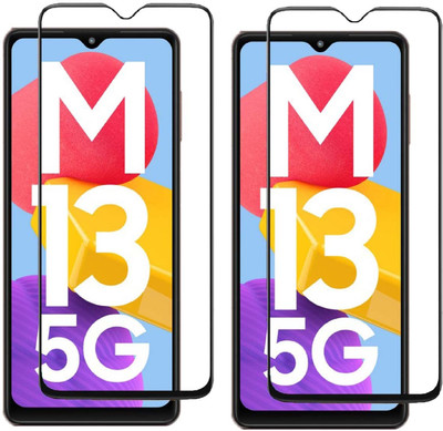 ISAAK Edge To Edge Tempered Glass for Samsung Galaxy M13 5G Edge to Edge, Full Glue, 11D Tempered Glass(Pack of 2)