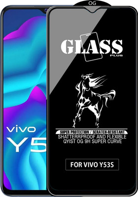 Qyist Edge To Edge Tempered Glass for VIVO Y53S(Pack of 1)