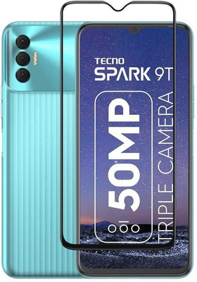 O2MG Edge To Edge Tempered Glass for Tecno Spark 9T(Pack of 1)