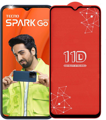REDDWARF Edge To Edge Tempered Glass for Tecno Spark Go 2022(Pack of 1)