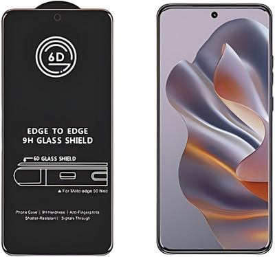 Techforce Edge To Edge Tempered Glass for MOTOROLA Edge 50 Neo 5G, Moto Edge 50 Neo 5G(Pack of 1)