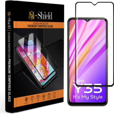 MS-Shield Edge To Edge Tempered Glass for Vivo Y35(Pack of 1)