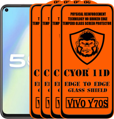 CYOR Edge To Edge Tempered Glass for VIVO Y70S(Pack of 4)