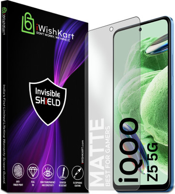 iWishKart Edge To Edge Tempered Glass for IQOO Z5 5G, IQ Z5 / iqooz5 / z 5, Matte 0.3mm(Pack of 1)