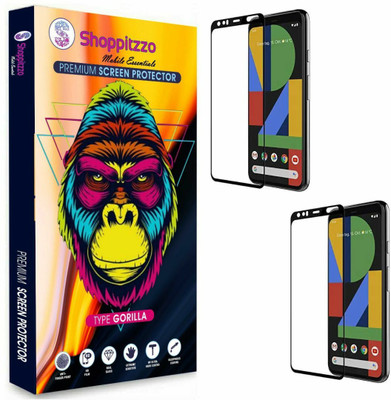 Shoppitzzo Edge To Edge Tempered Glass for Google Pixel 4XL (6.3 inch)**DuraGlass**Millitary Grade-Anti Explosion-Tempered Glass/Full Screen Coverage-Edge to Edge/9H Hardness/With Easy Installation Kit(Pack of 2)