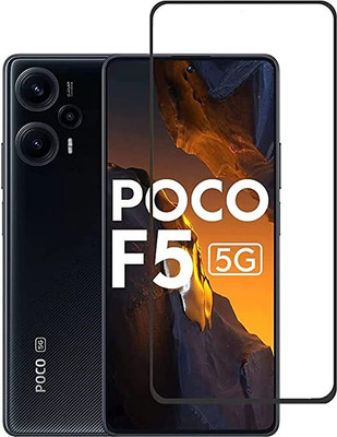 GadgetM Edge To Edge Tempered Glass for Poco F5 5G, Poco F5(Pack of 1)