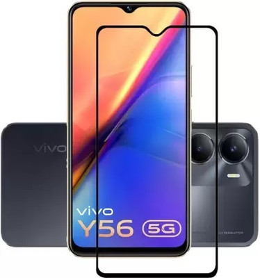 LIKEDESIGN Edge To Edge Tempered Glass for vivo Y56 5G, Vivo Y56 5G(Pack of 1)