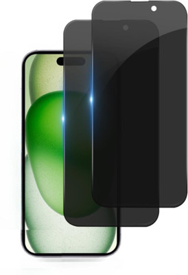 SDH PROTECT Edge To Edge Tempered Glass for Apple iPhone 15, Privacy Anti Spy Glass with Matte Finish(Pack of 2)