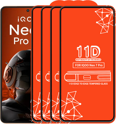 Qyist Edge To Edge Tempered Glass for Iqoo Neo 7 Pro(Pack of 4)