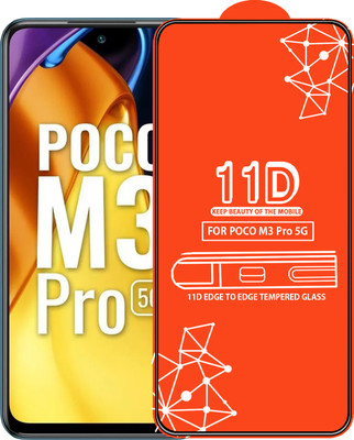 Qyist Edge To Edge Tempered Glass for Poco M3 Pro 5G(Pack of 1)