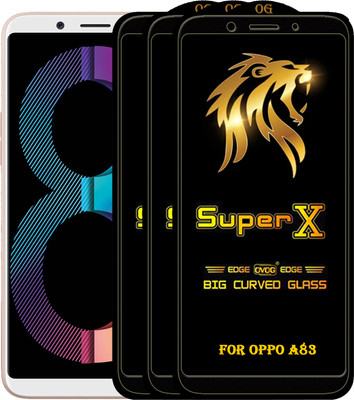 PFOAM Edge To Edge Tempered Glass for Oppo A83(Pack of 3)