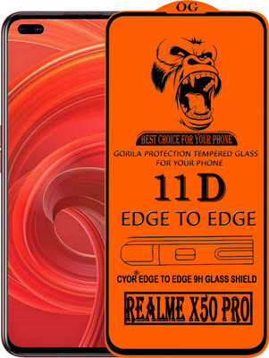 CYOR Edge To Edge Tempered Glass for REALME X50 PRO(Pack of 1)