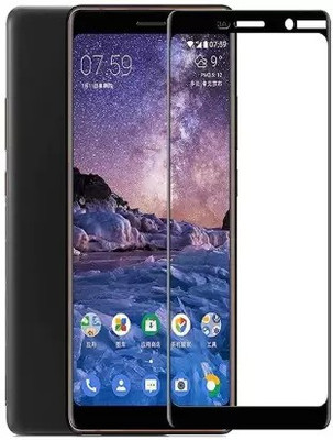 VISHZONE Edge To Edge Tempered Glass for Nokia 7 Plus(Pack of 1)