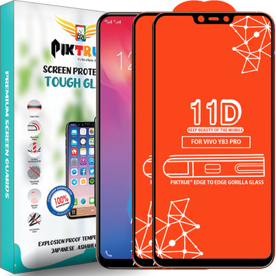PikTrue Edge To Edge Tempered Glass for Vivo Y83 Pro(Pack of 2)