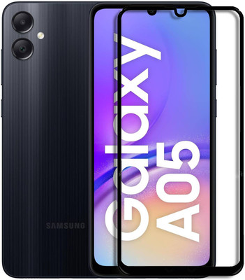 MOBIGENIX Edge To Edge Tempered Glass for SAMSUNG Galaxy A05(Pack of 1)