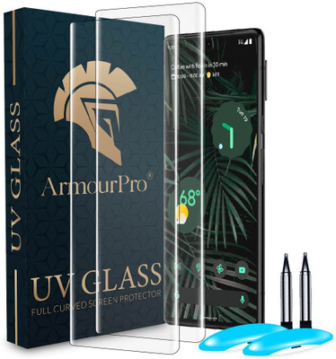 ArmourPro Edge To Edge Tempered Glass for Google Pixel 6 Pro 5G, Pixel 6 Pro 5G, Google Pixel 6 Pro, Google 6 Pro, Pixel 6 Pro, UV Curved Screen Protector with Easy Installation Kit(Pack of 2)