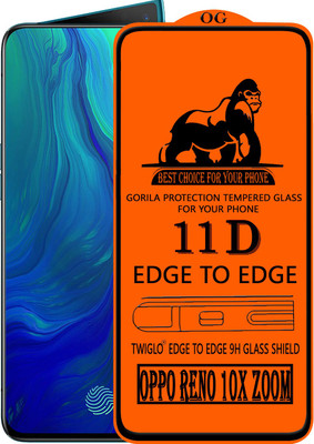 TWIGLO Edge To Edge Tempered Glass for OPPO RENO 10X ZOOM(Pack of 1)