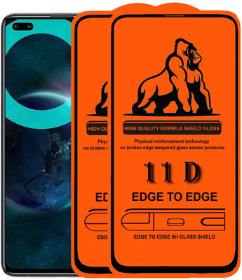 Express Buy Edge To Edge Tempered Glass for Realme 7 Pro(Pack of 2)