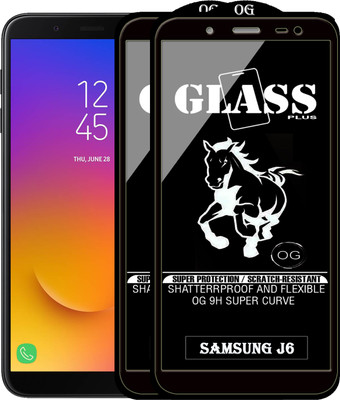 Rofix star Edge To Edge Tempered Glass for Samsung Galaxy J6(Pack of 2)