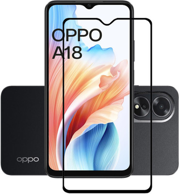 INFINITYWORLD Edge To Edge Tempered Glass for OPPO A18(Pack of 1)