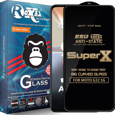 Roxel Edge To Edge Tempered Glass for MOTO G32 5G(Pack of 1)