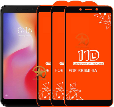 HQ Protection Edge To Edge Tempered Glass for Mi Redmi 6A(Pack of 3)