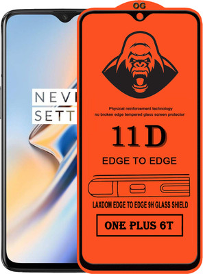 Laxdom Edge To Edge Tempered Glass for OnePlus 6T(Pack of 1)