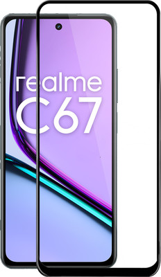 AuraX Edge To Edge Tempered Glass for realme C67 5G(Pack of 1)