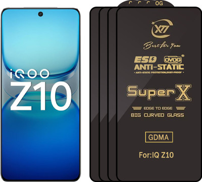 GDMA Edge To Edge Tempered Glass for IQOO Z10(Pack of 4)