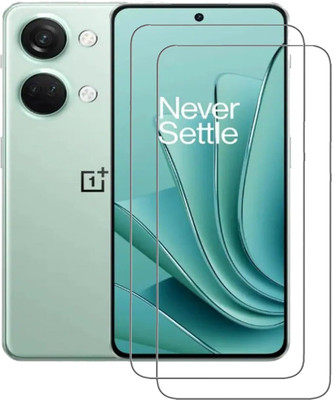 NaturalBuy Edge To Edge Tempered Glass for Oneplus Nord 3 5G-| 9H tempered glass protects the entire front display And Easy Installation Kit | Full Glue Curved Tempered Glass |(Pack of 2)