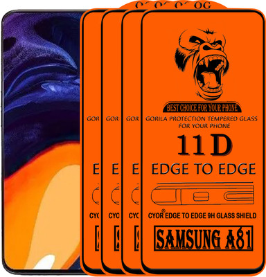 CYOR Edge To Edge Tempered Glass for SAMSUNG A81(Pack of 4)