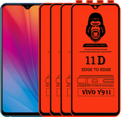 Rofix star Edge To Edge Tempered Glass for VIVO Y91I(Pack of 4)