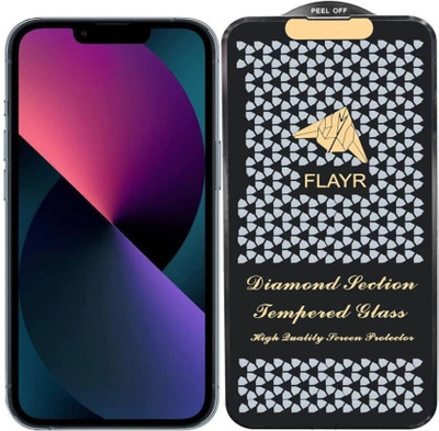 ELEF Edge To Edge Tempered Glass for iPhone 14 Plus Edge to Edge Flayr 6D Tempered Glass(Pack of 1)
