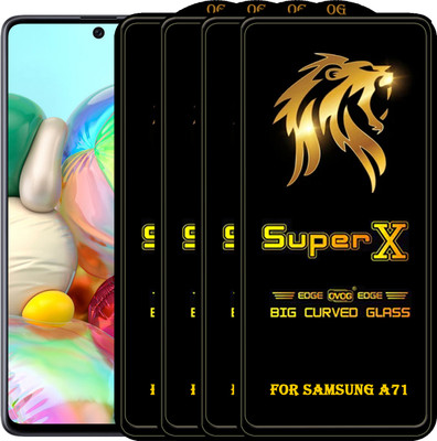 PFOAM Edge To Edge Tempered Glass for SAMSUNG GALAXY A71(Pack of 4)
