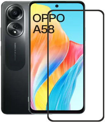 INFINITYWORLD Edge To Edge Tempered Glass for OPPO A58 4G(Pack of 2)