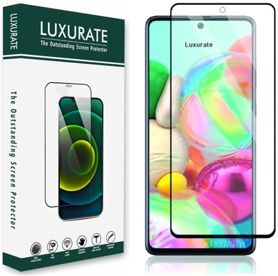 LUXURATE Edge To Edge Tempered Glass for Samsung Galaxy A32(Pack of 1)