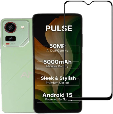 DSCASE Edge To Edge Tempered Glass for Ai+ Pulse, Ai+ Nova 5G(Pack of 1)